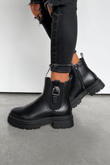 HARPER Chelsea Ankle Boots - Black PU