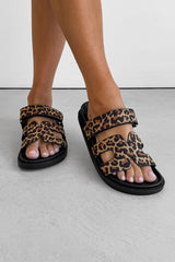 HARPER Gladiator Strap Sandal - Leopard - 1