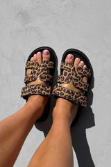 HARPER Gladiator Strap Sandal - Leopard