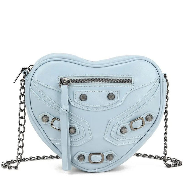 【美品/廃盤品】HERZ unity body bag（OU-2310） Heart Shaped Cross Body Shoulder Bag - Blue – AJ VOYAGE