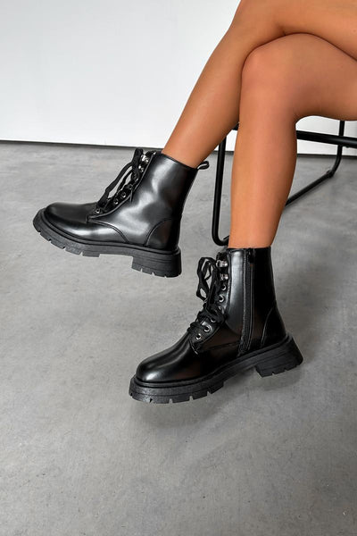 Patent leather 2024 duty boots