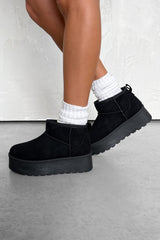 LOTTIE Ultra Mini Platform Ankle Boots - Black - 2