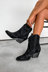 MICHIGAN Cowboy Western Boots - Black - 3