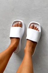MILLIE Chunky Platform Sandals - White