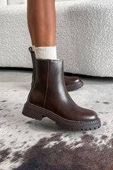 MISSY Chelsea Ankle Boots - Brown PU - 2