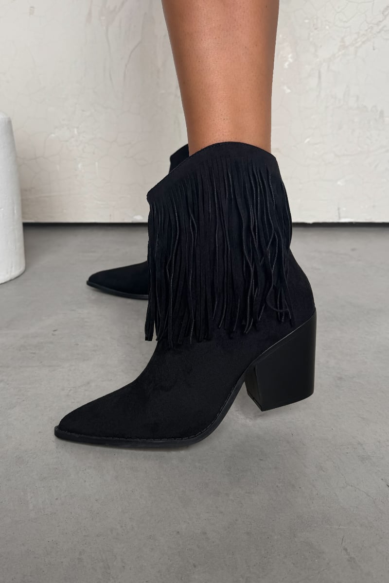 MONTANA Western Cowboy Boots - Black