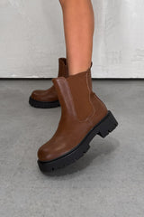 REEVE Multiway Knee High / Ankle Platform Boots - Brown - 3