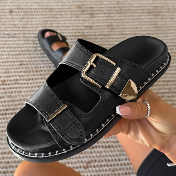 Ulla Johnson Sandali Nicolette Shell 90mm - Nero Ulla Johnson Sandali Nicolette Shell 90mm - Nero