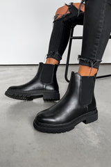 SIENNA Chelsea Ankle Boots - Black PU - 2