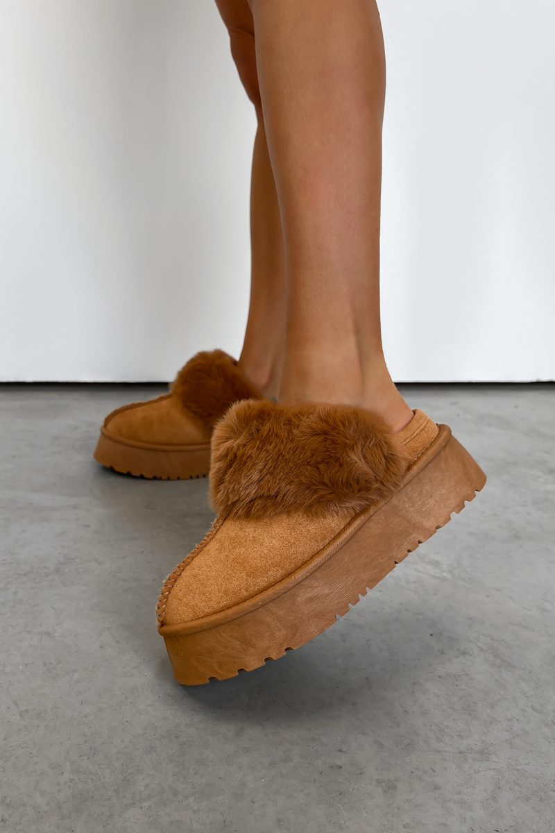 TAMARA Mini Platform Ankle Boots - Camel