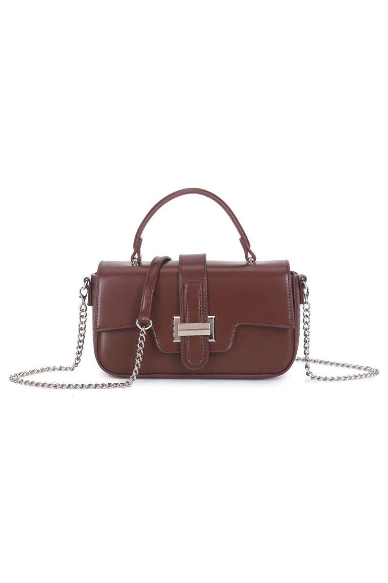 Bar Detail Mini Bag - Coffee