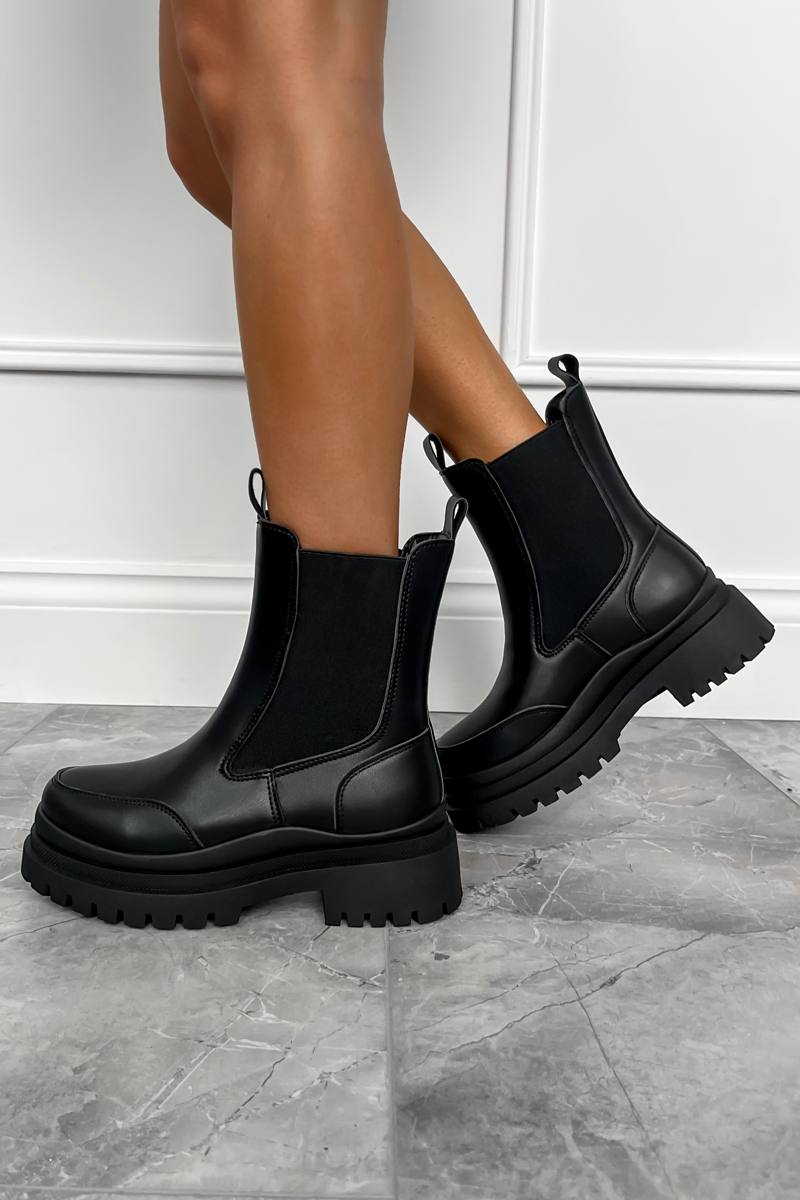 GIORGA Chunky Ankle Boots - Black - 2