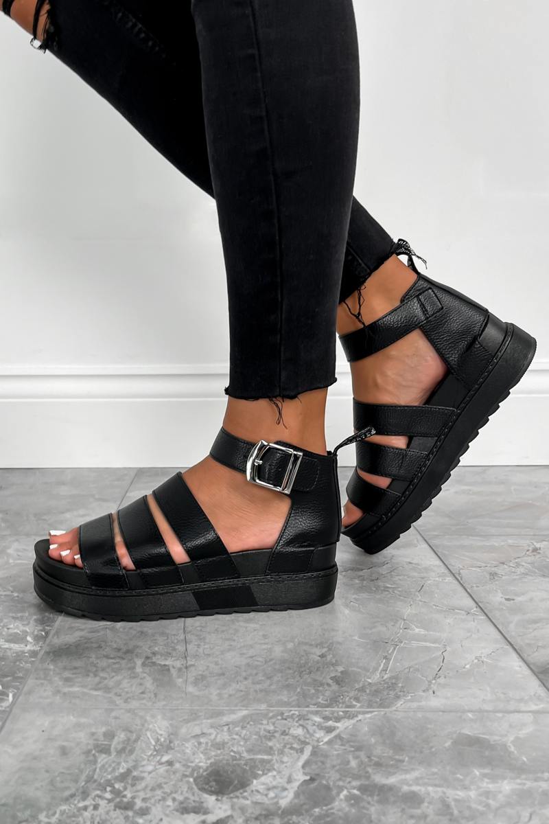 IMMI Chunky Gladiator Sandals - Black - 6