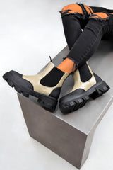 JOELLE Chelsea Ankle Boots - Khaki - 1