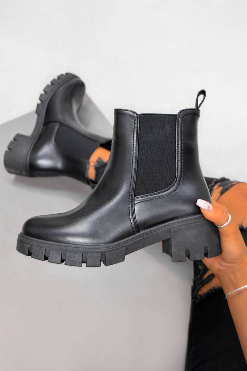 ORLA Chelsea Ankle Boots - Black PU - 2
