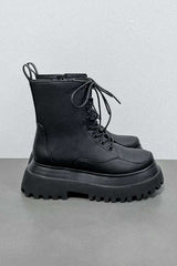 RAPTOR Panelled Ankle Boots - Black - 8