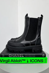 RIOT Chunky Mid Boots - Black - 4