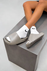 RUN IT Flat Slider Sandals - Khaki 2